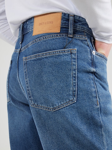 Only & Sons Loosefit Shorts 'ONSFADE' in Blau