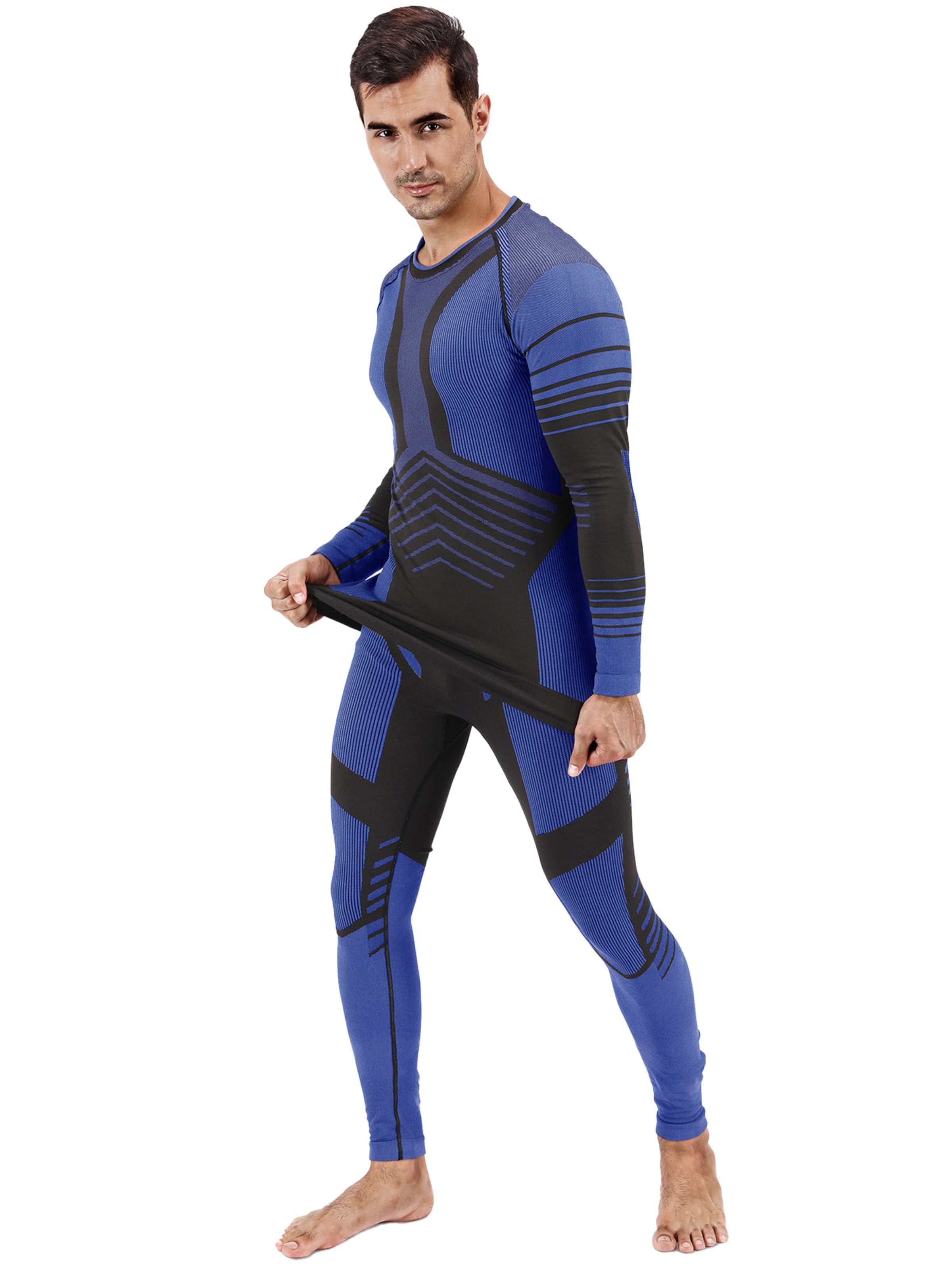 MEETWEE Base Layer 'Seamless Thermal Underwear' in Blue