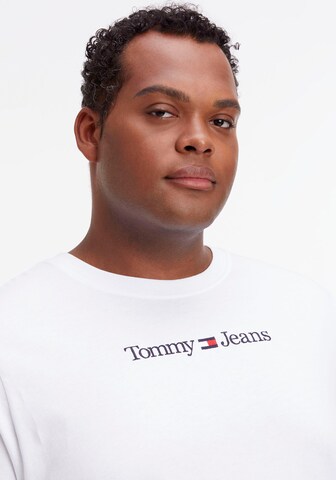 Tommy Jeans Plus قميص بلون أبيض