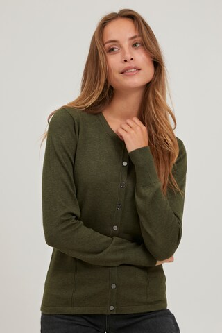 PULZ Jeans Knit Cardigan 'SARA ' in Green: front