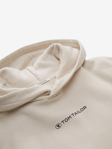 TOM TAILOR Sweatshirt in Beige