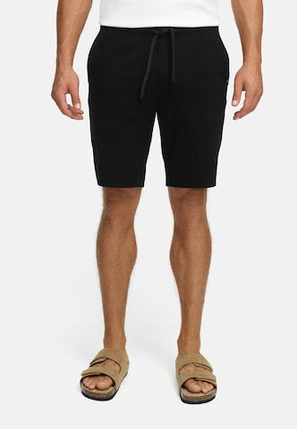 INDICODE JEANS Regular Chino 'INCowell' in Zwart: voorkant