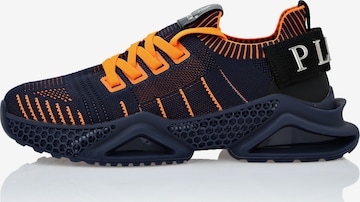 Philipp Plein - Zapatillas deportivas bajas en azul: frente