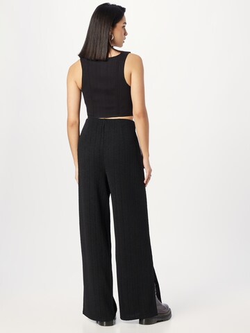 ABOUT YOU Wide leg Broek 'Ruth' in Zwart