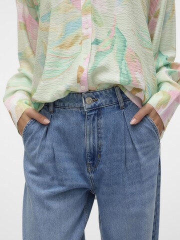 VERO MODA Loose fit Pleat-front jeans 'Etna' in Blue