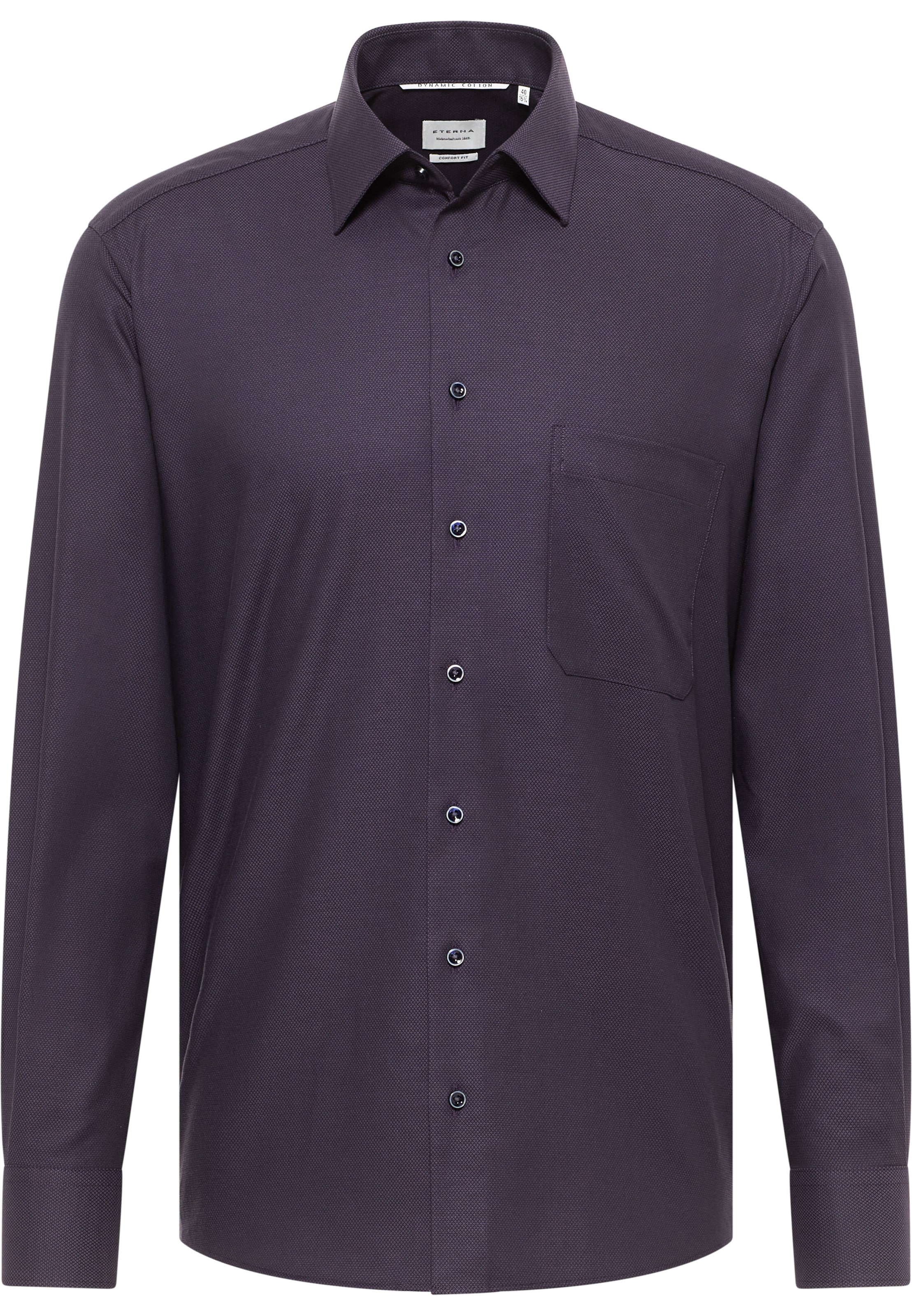 ETERNA Zakelijk overhemd in Lila: voorkant