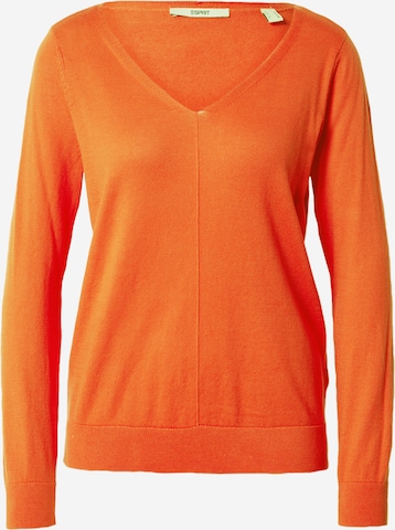 ESPRIT Pulover | oranžna barva: sprednja stran