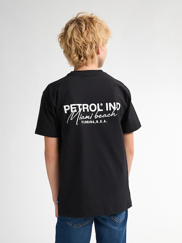 Petrol Industries Shirt 'Oceanpoint' in Zwart: voorkant