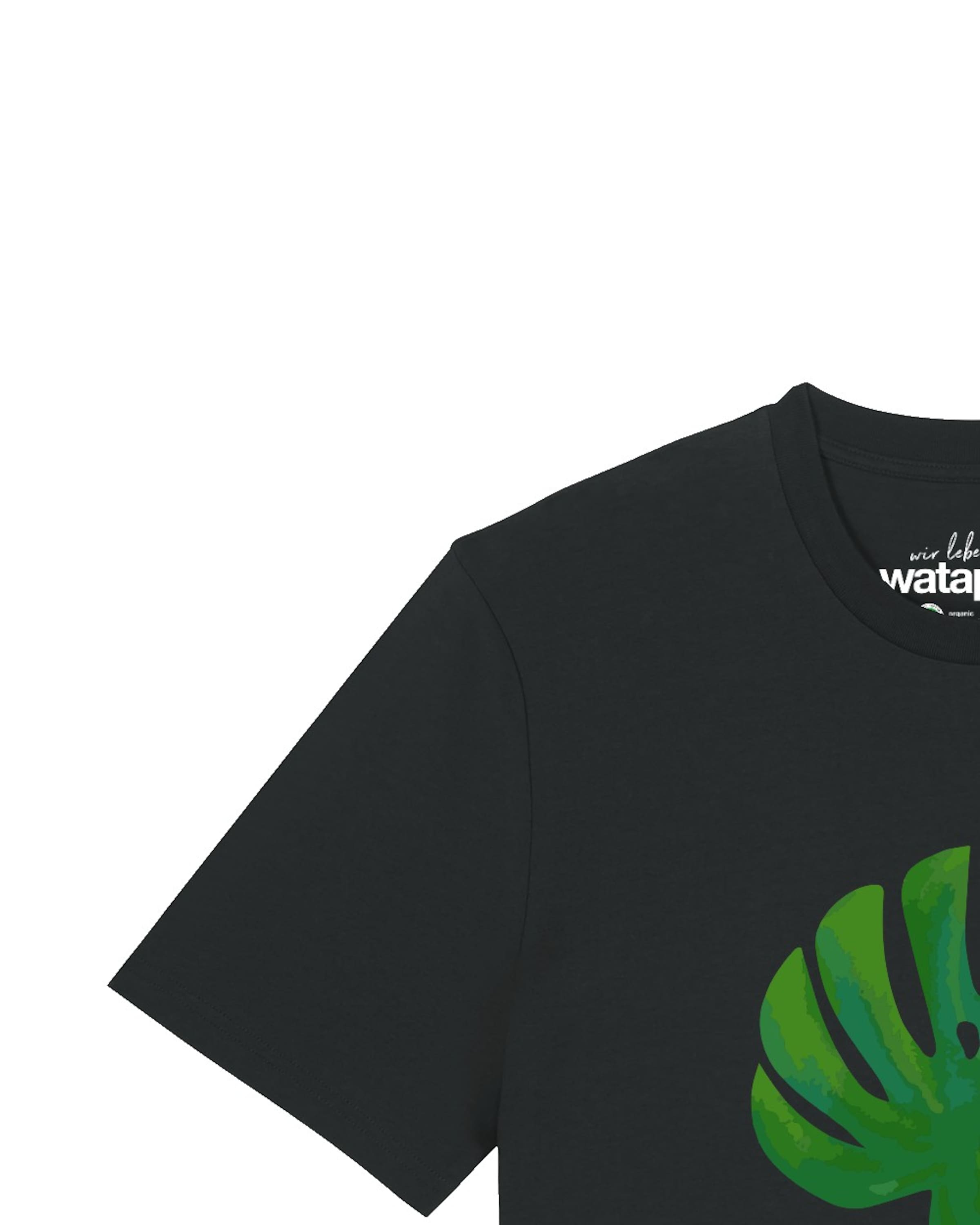 T-Shirt 'Monstera 2.0' Watapparel en noir