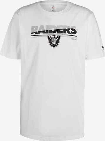 NEW ERA Shirt 'NFL Las Vegas Raiders 3rd Down' in Weiß: predná strana