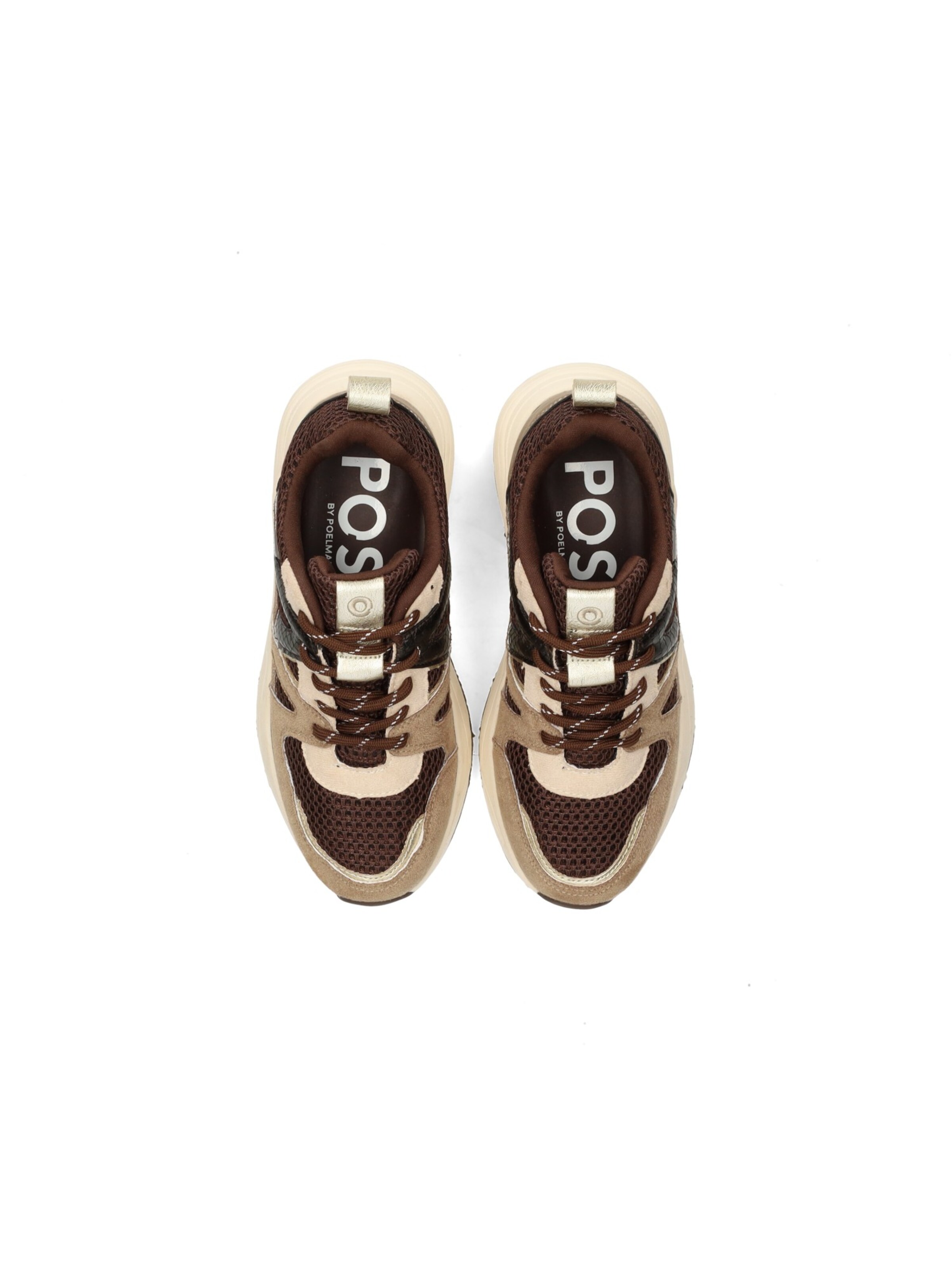 POSH by Poelman Sneakers 'CAROCEL' in Beige