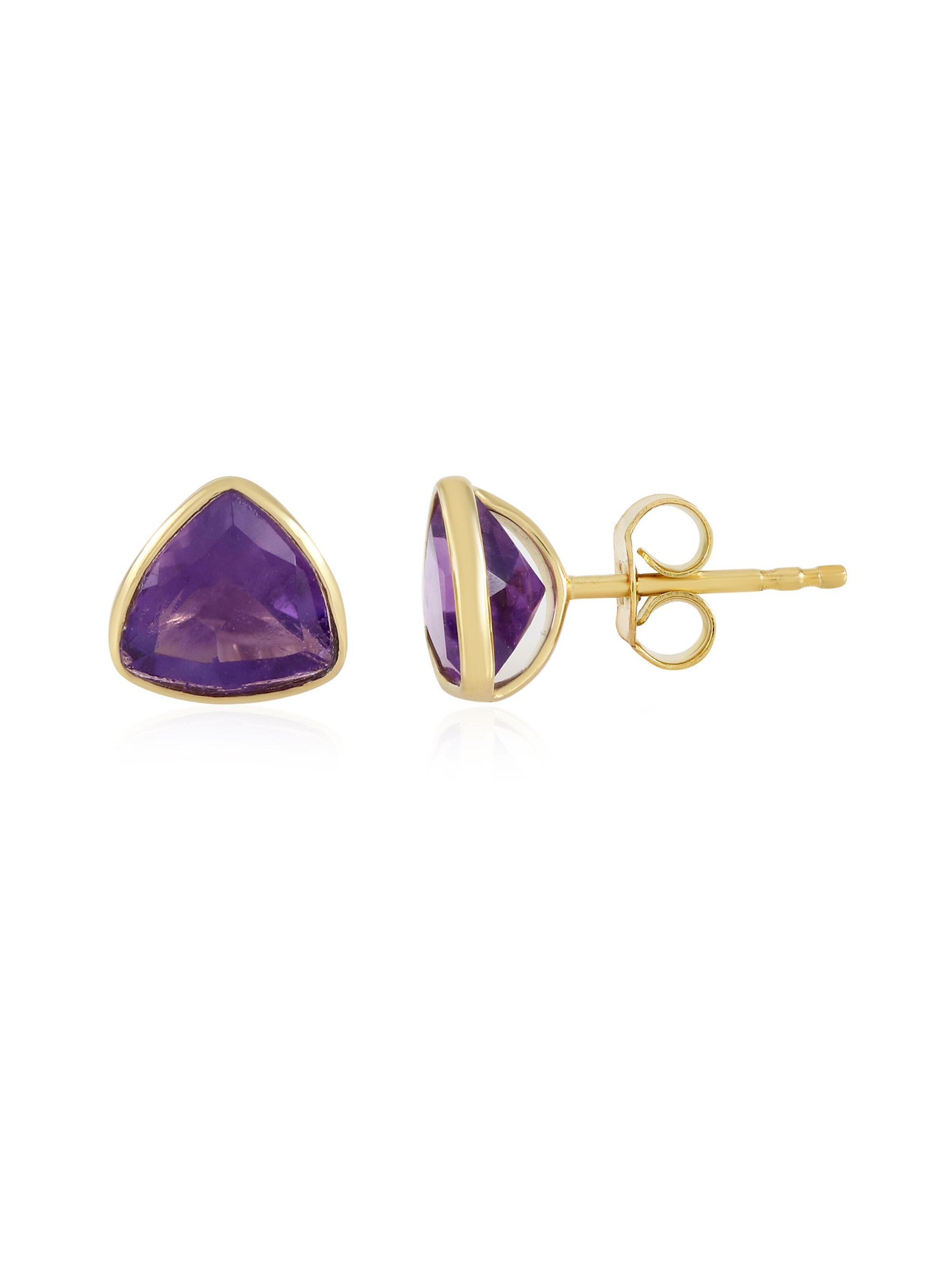 Cavill Earrings in Gold: front