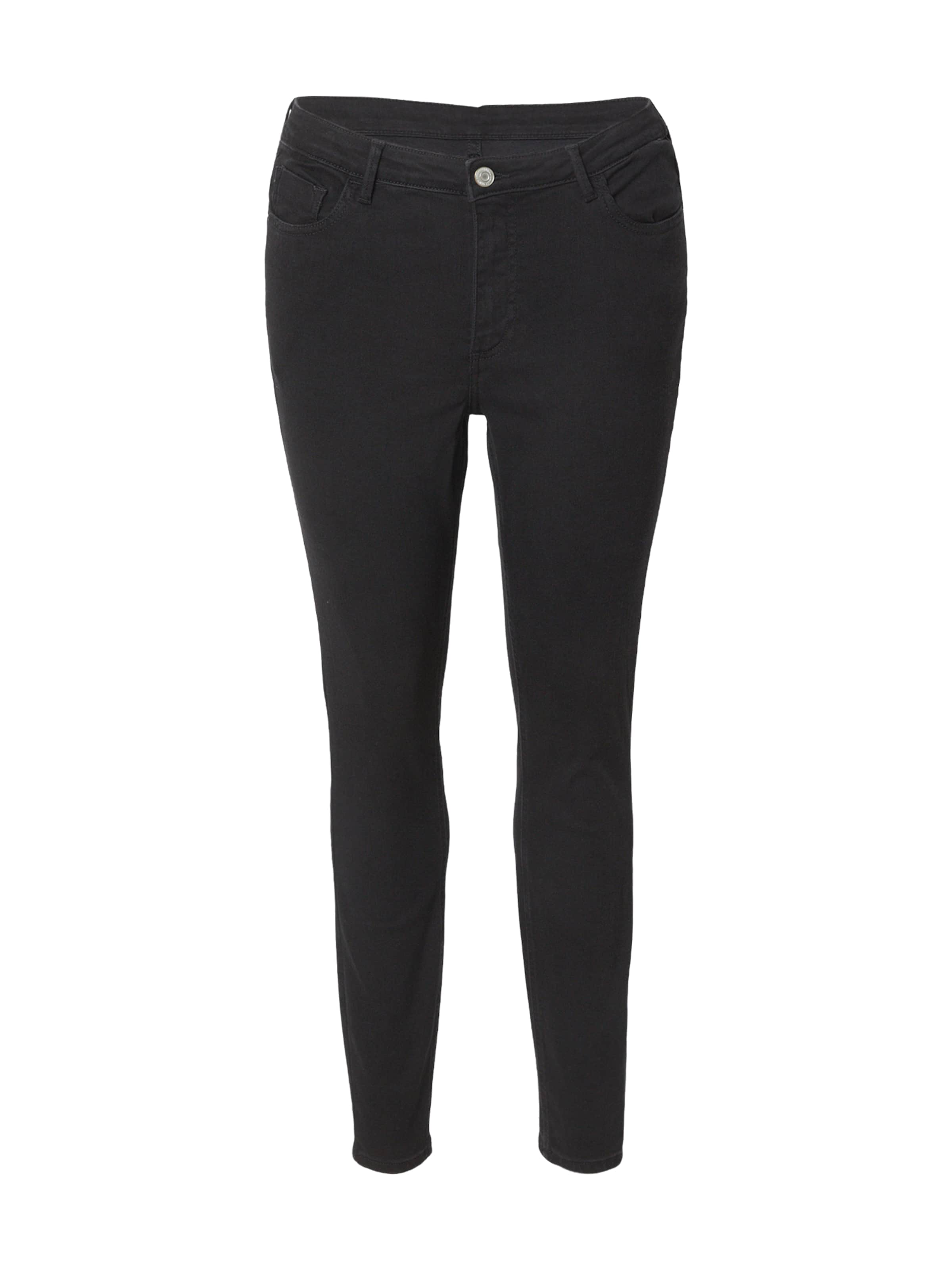 Skinny Jean 'VMCPOLLY' Vero Moda Curve en noir : devant