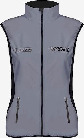 Proviz Sportbodywarmer 'Reflect 360' in Zilver: voorkant