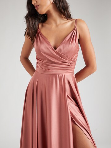 Robe de soirée mascara en rose