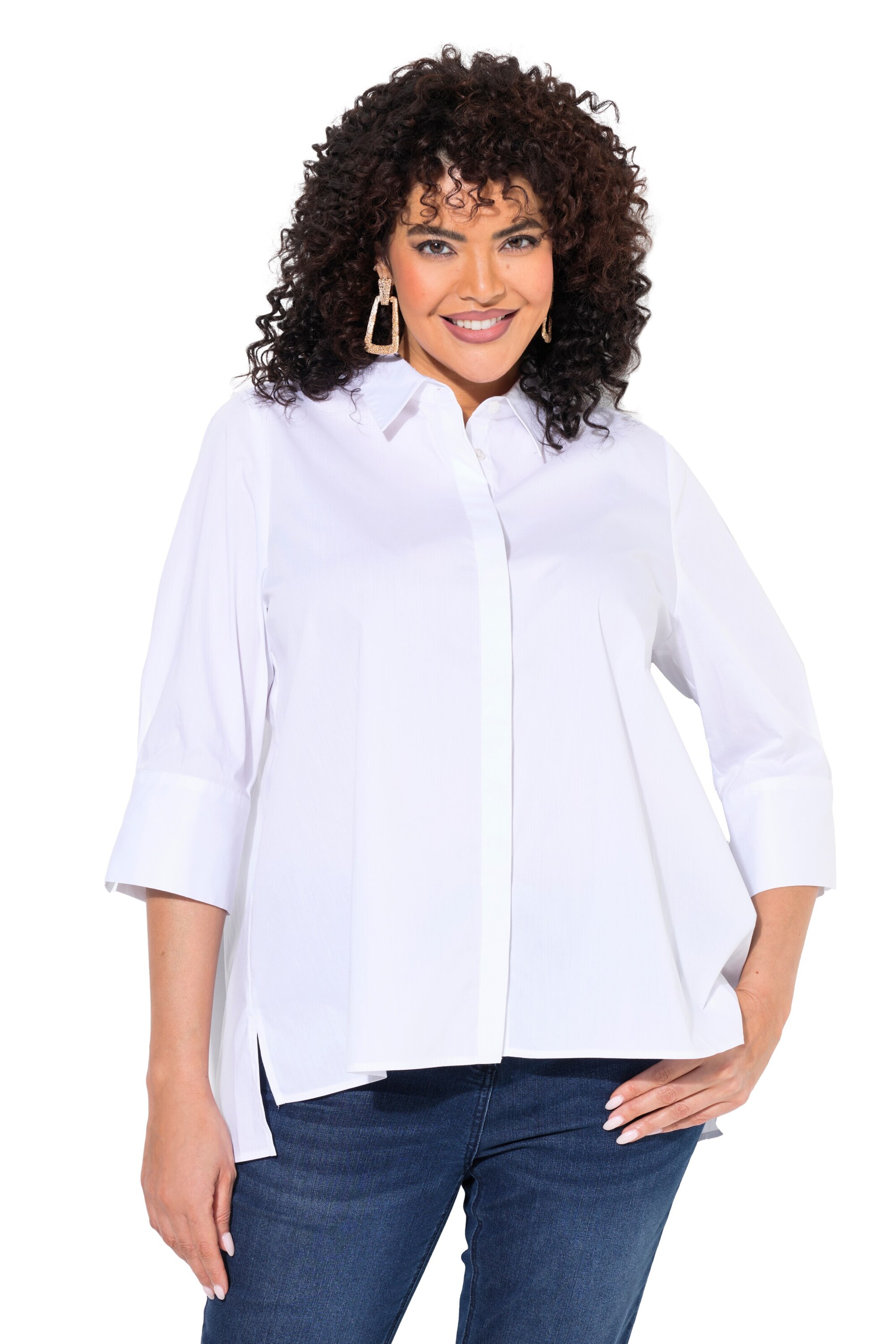 Ulla Popken Blouse in Wit: voorkant
