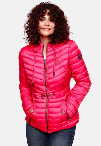 MARIKOO Between-Season Jacket in Pink: front