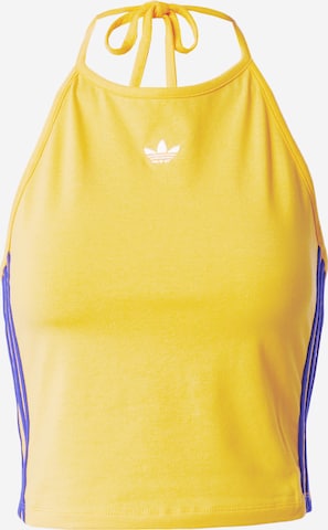 ADIDAS ORIGINALS - Top 'Halter-Neck' en amarillo: frente