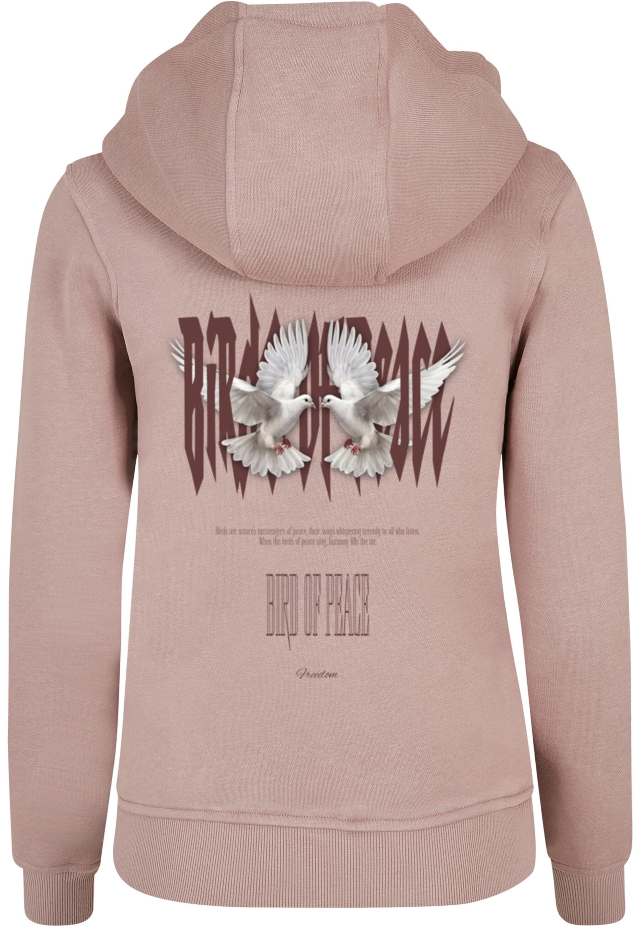 Sweat-shirt 'Birds Of Peace 2' Merchcode en rose
