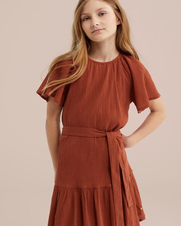 Robe WE Fashion en marron : devant