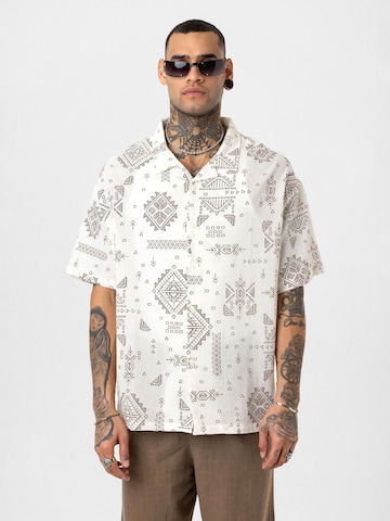 Fit confort Chemise 'Henk' Dandalo en blanc : devant