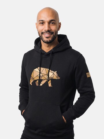 FORSBERG Sweatshirt 'Kvistson Hoodie' in Black: front
