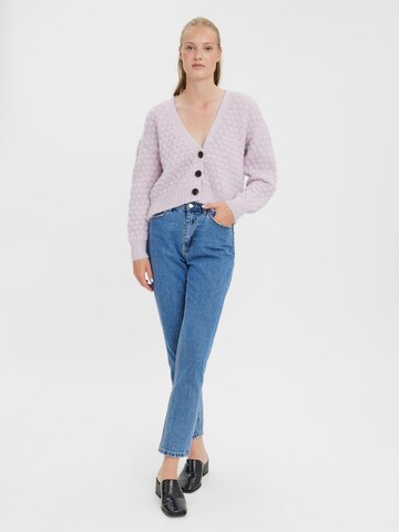 VERO MODA Knit Cardigan 'Winnie' in Purple