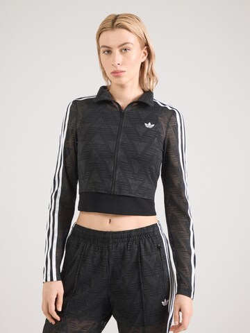 Cardigan 'Firebird Classic' ADIDAS ORIGINALS en noir : devant