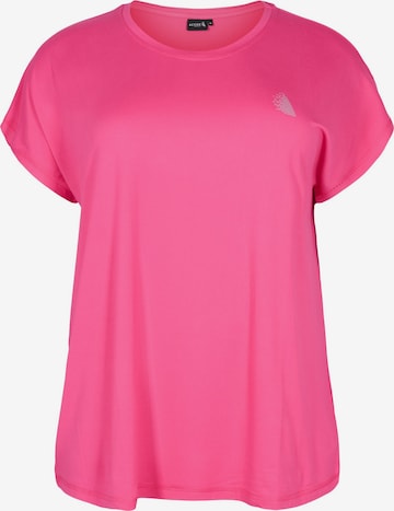 Maglia funzionale di Active by Zizzi in rosa: frontale