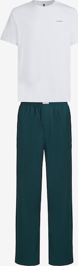 Karl Lagerfeld Pitkä pyjama värissä smaragdi / valkoinen, Tuotenäkymä