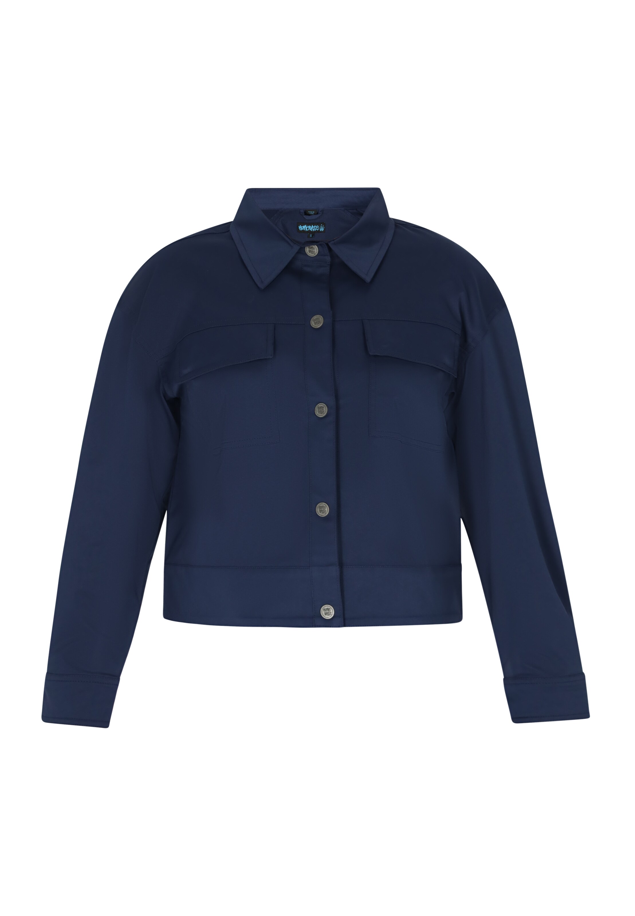 HOMEBASE Φθινοπωρινό και ανοιξιάτικο μπουφάν σε μπλε: μπροστά