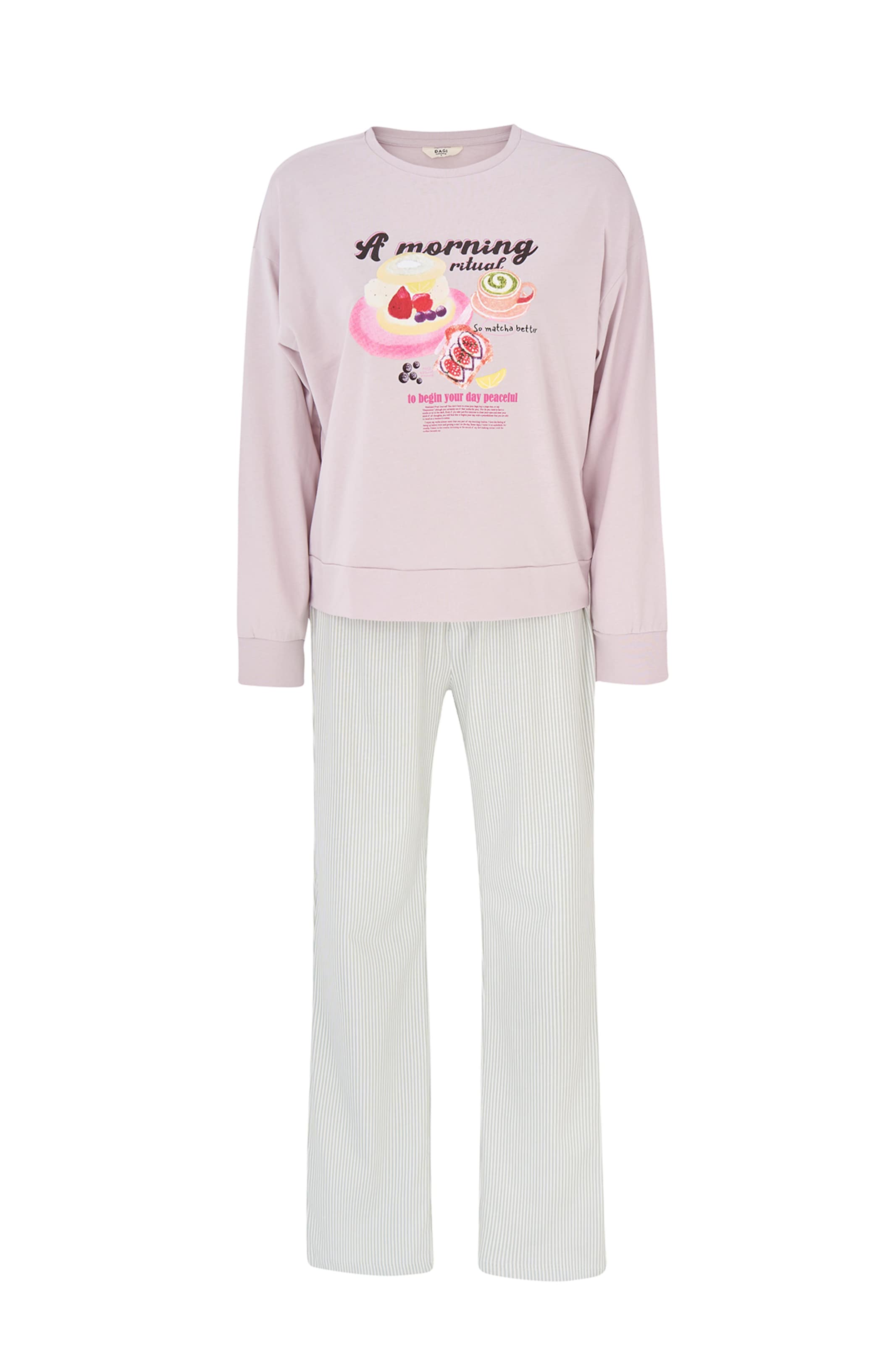 Dagi Пижама в Лиловый: спереди