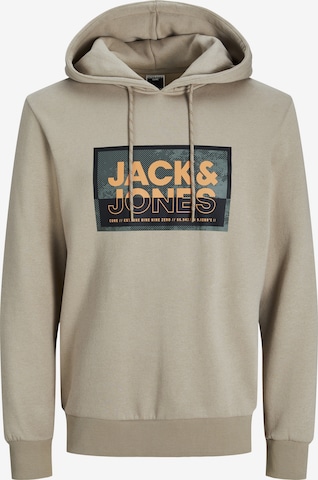 JACK & JONESSweater majica 'Logan' - siva boja: prednji dio