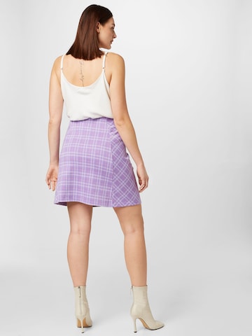 PIECES Curve Skirt 'SILVIA' in Purple