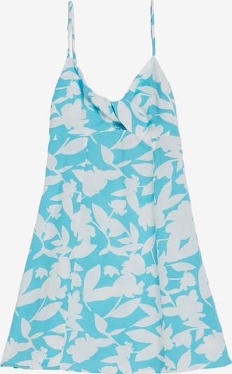 Rochie de vară Bershka pe azur / alb natural, Vizualizare produs
