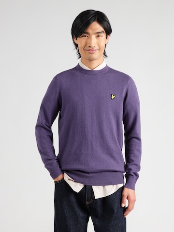 Lyle & Scott Trui in Lila: voorkant