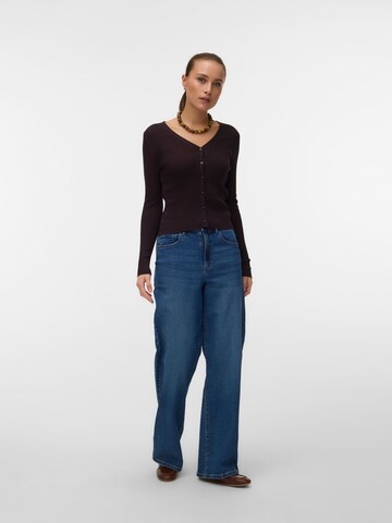 VERO MODA Knit cardigan 'VMEYMA' in Brown