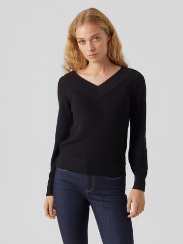 VERO MODA Trui 'New Lexsun' in Zwart: voorkant