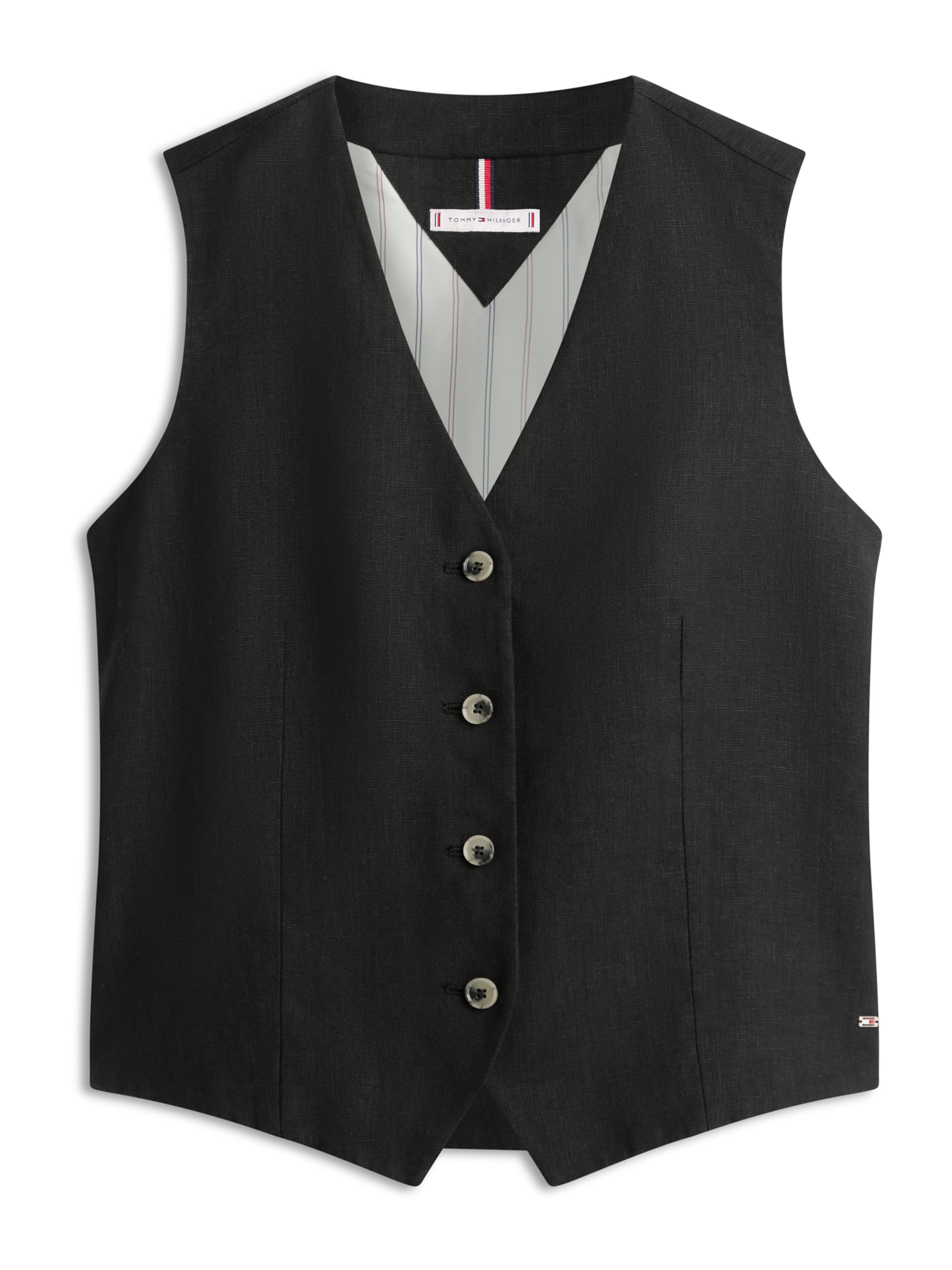 Gilet de costume 'ESS' TOMMY HILFIGER en noir : devant
