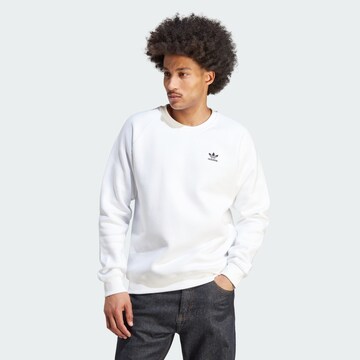 ADIDAS ORIGINALS Sweatshirt 'Trefoil Essentials ' i hvid: forside