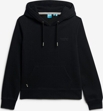 Sweat-shirt 'Essential' Superdry en noir : devant