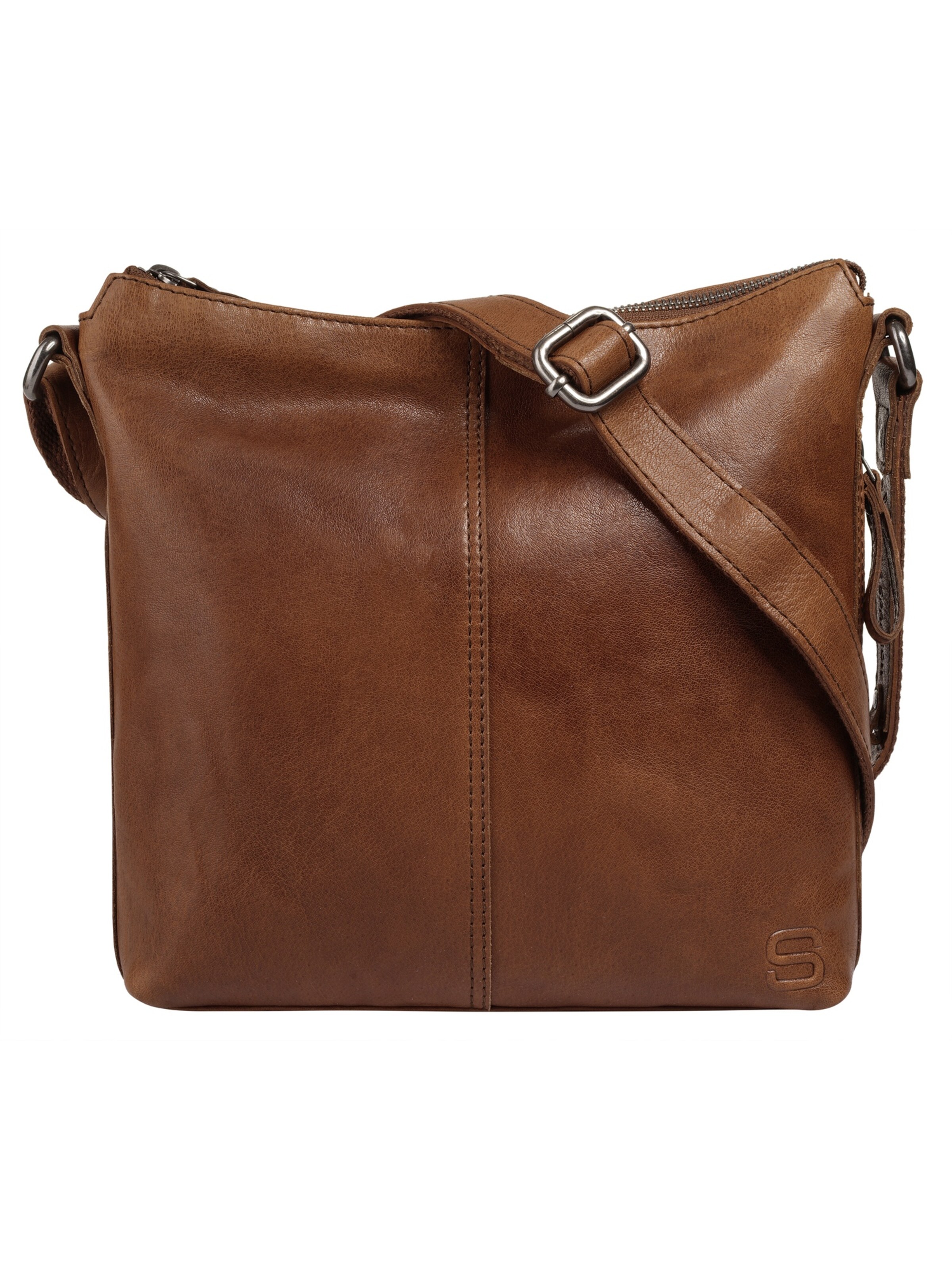 Sac à bandoulière Spikes & Sparrow en marron : devant