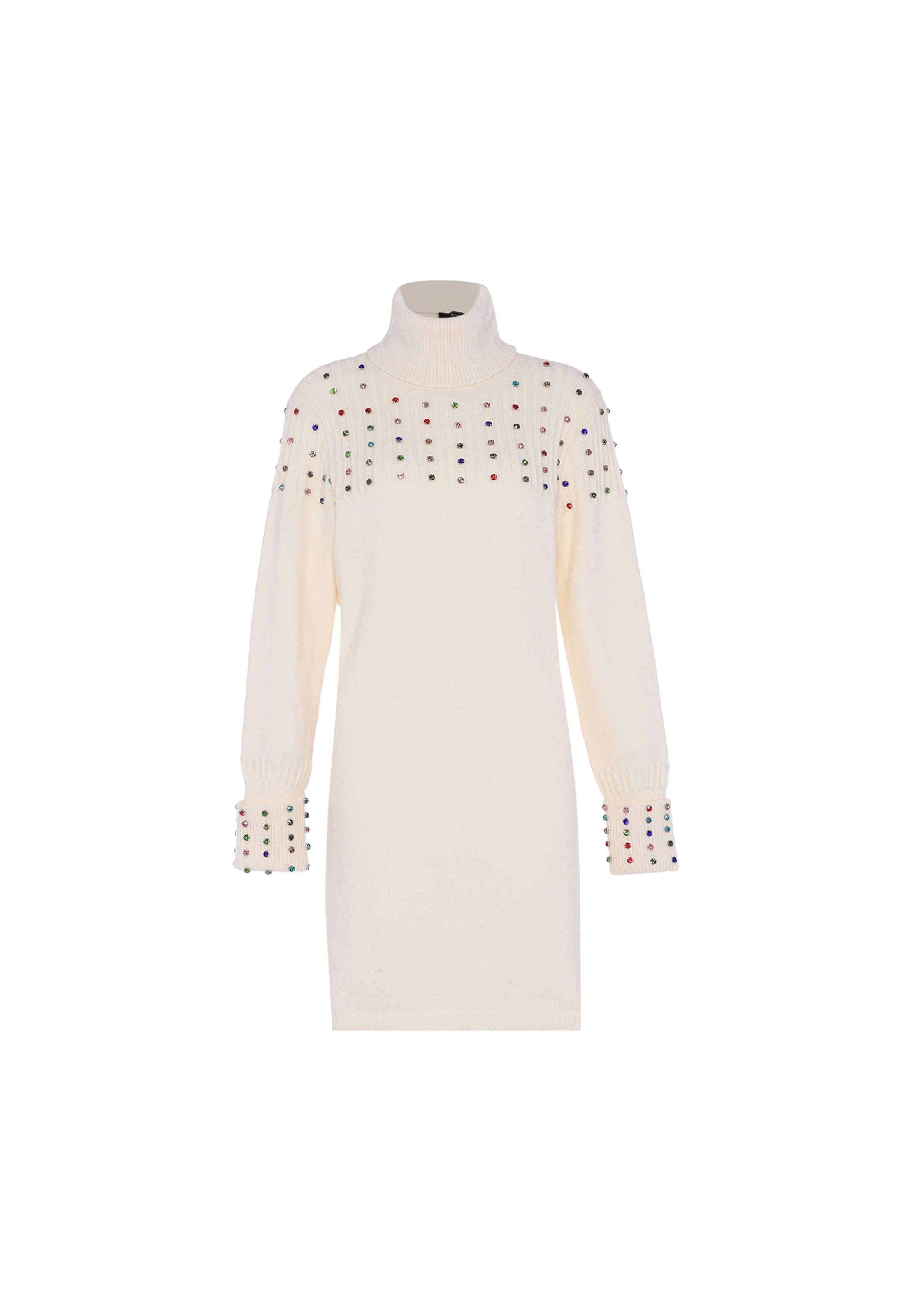 faina Pletena obleka | bela barva: sprednja stran