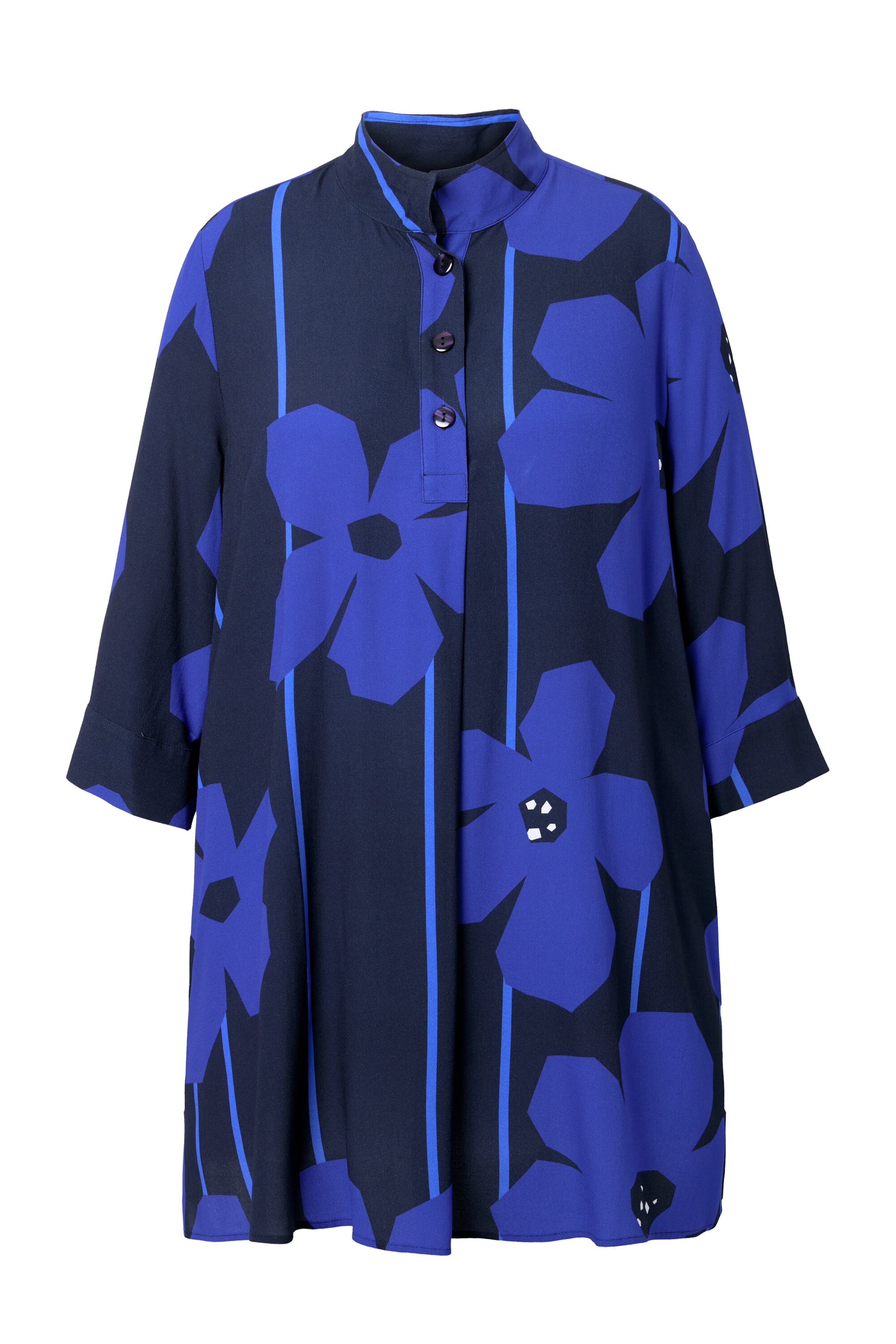 Ulla Popken Tunika in Blau: Vorderseite