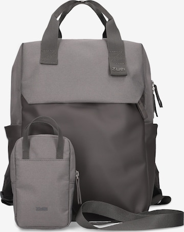 ZWEI Backpack 'LOU LUR140' in Grey: front