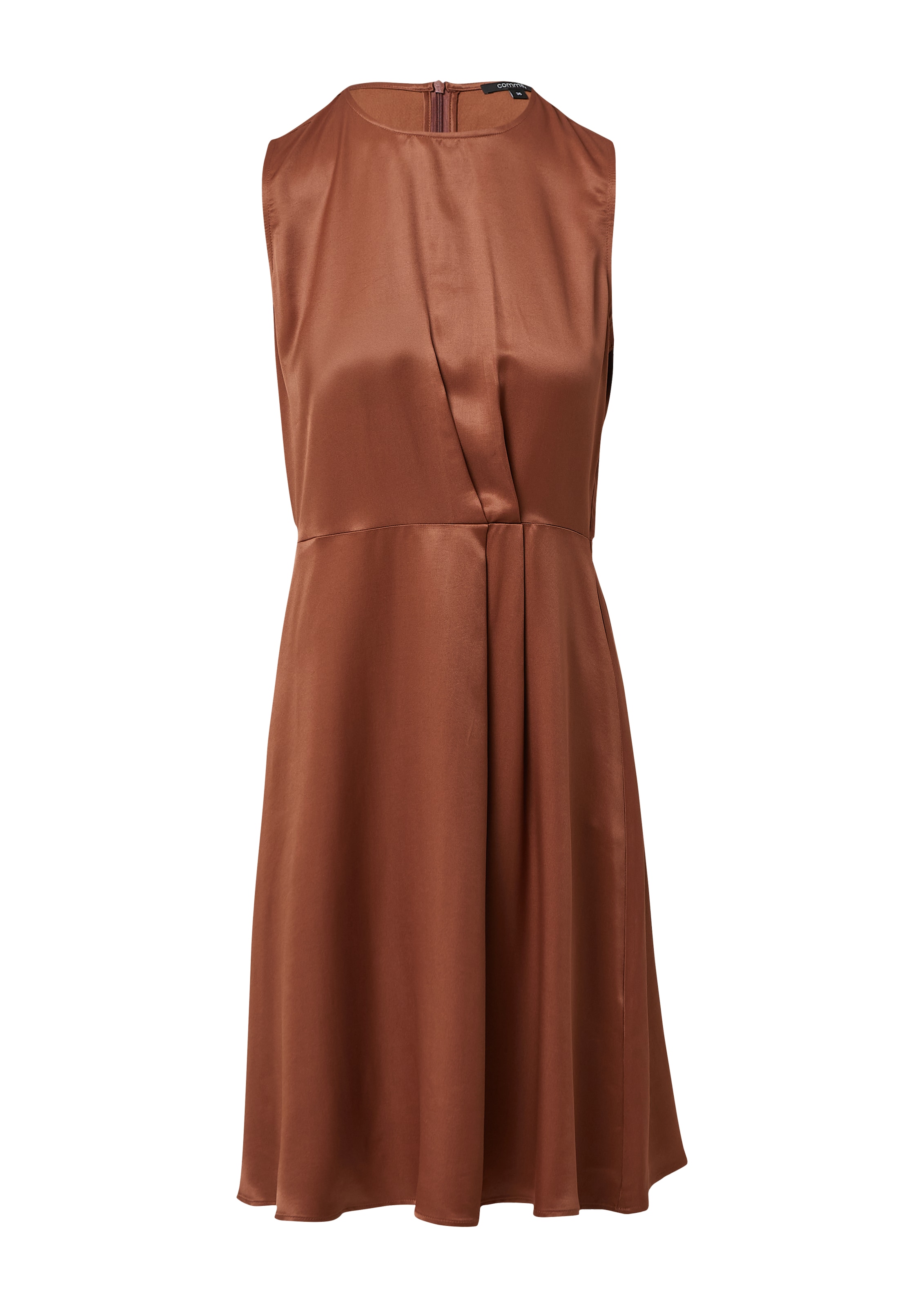 COMMA Kleid in Braun: Vorderseite