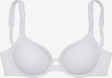 LASCANA T-shirt Bra in White: front