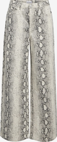 Wide leg Jeans 'OBJWESTI' de la OBJECT pe bej: față