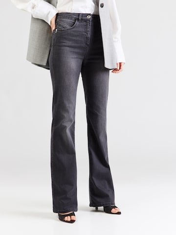 PATRIZIA PEPE Flared Jeans i svart: framsida