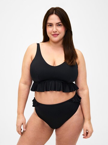 Swim by Zizzi Bikinihose 'SENYA' in Schwarz